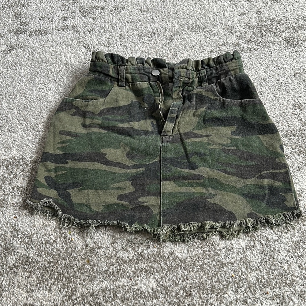 CAMO mini skirt